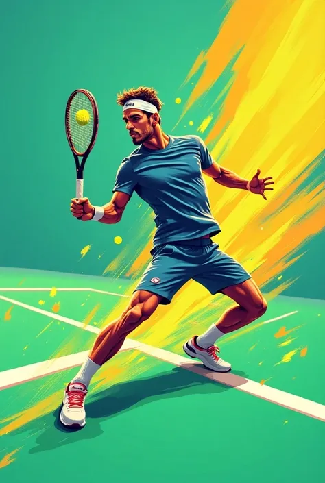 Une affiche pour un téléthon de tennis avec un espace en haut pour noter toutes les informations.