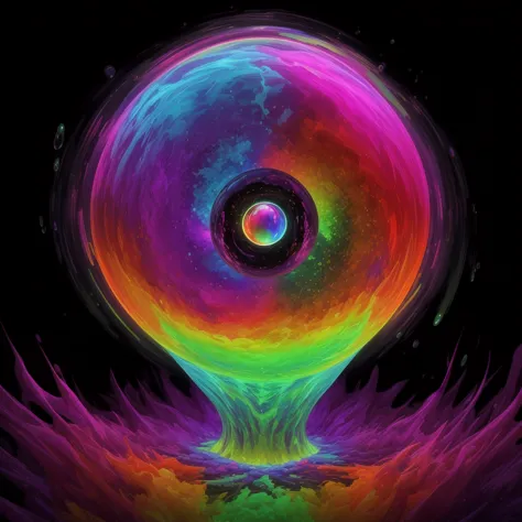 brilliant images of pure light emerging from vibrant colors in a psychedelic dream, shimmering glass morphing out of colors, tri...