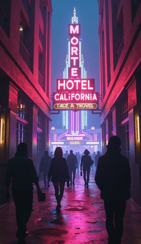 Hotel California, neons,lights,eclairs