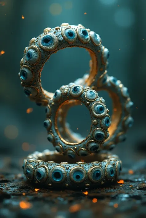 It was perfect , Its heading ,  just a little different now .

 Make three rings one inside the other ,  each ring is spinning inside the other.
 Each ring has a lot of eyes , and each eye is well fixed and large.
 Each ring is the color of bright beryl.

...