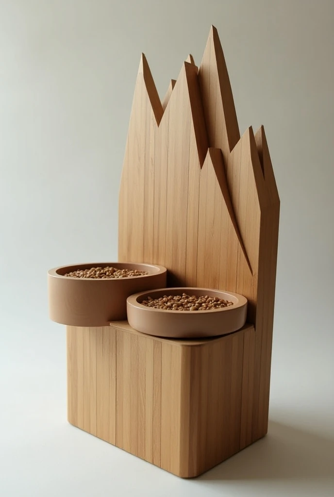  Water and food dispenser for dogs inspired by the concept of “the summit”

This dispenser is designed to be held on a wooden slat,  integrating the aesthetics of “the summit” .  It combines compartments for water and food in a structure that evokes the li...