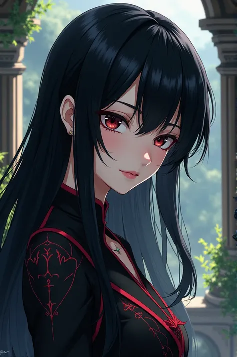 oc girl with black hair from re zero anime