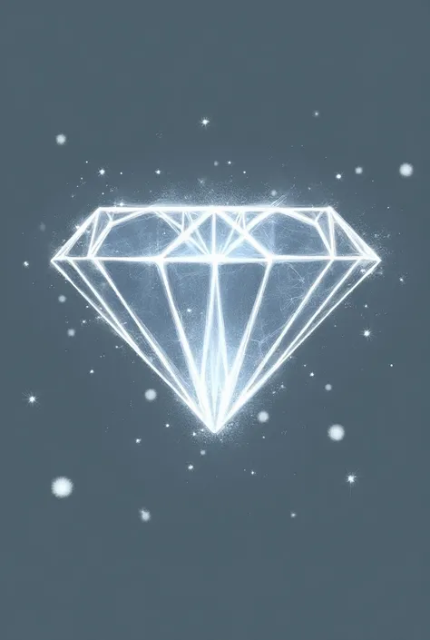 Create a logo with diamonds as the main objective and with very discreet narrow sparkles all over the screen