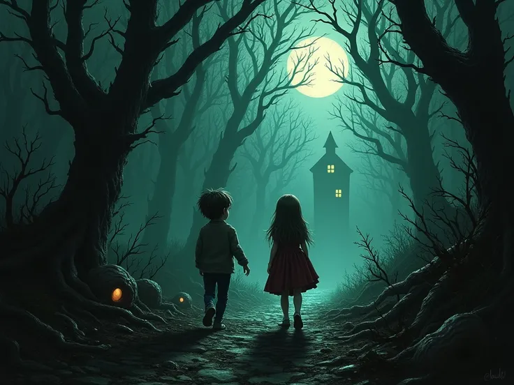 Hansels Gretel and Gretel in Dark Mode