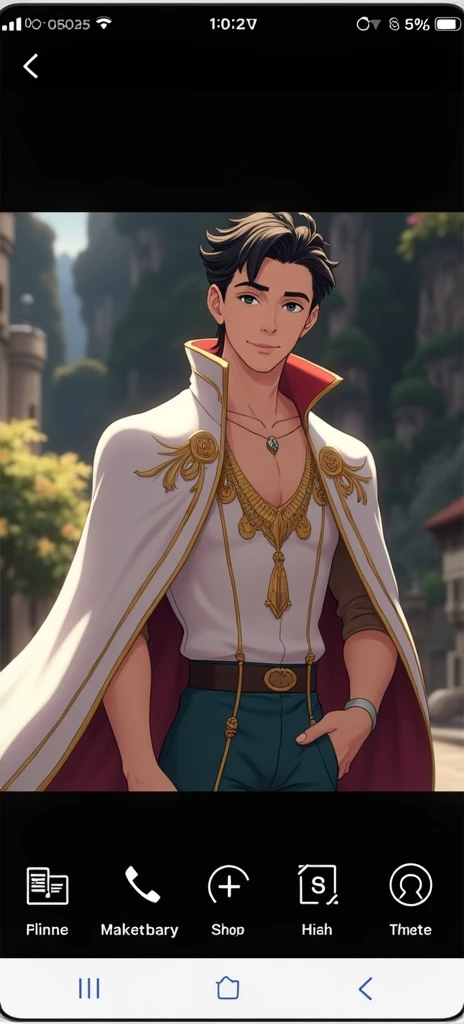 Disney Prince anime character 