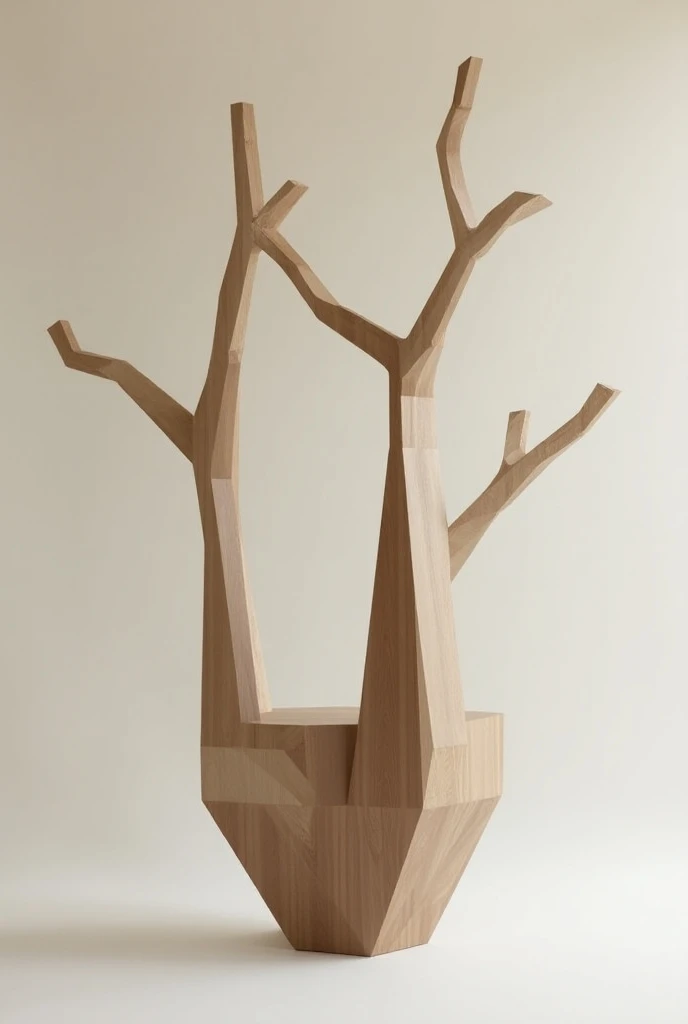 abstract furniture using geometric figures can a piece of furniture using the guiding idea a carob tree