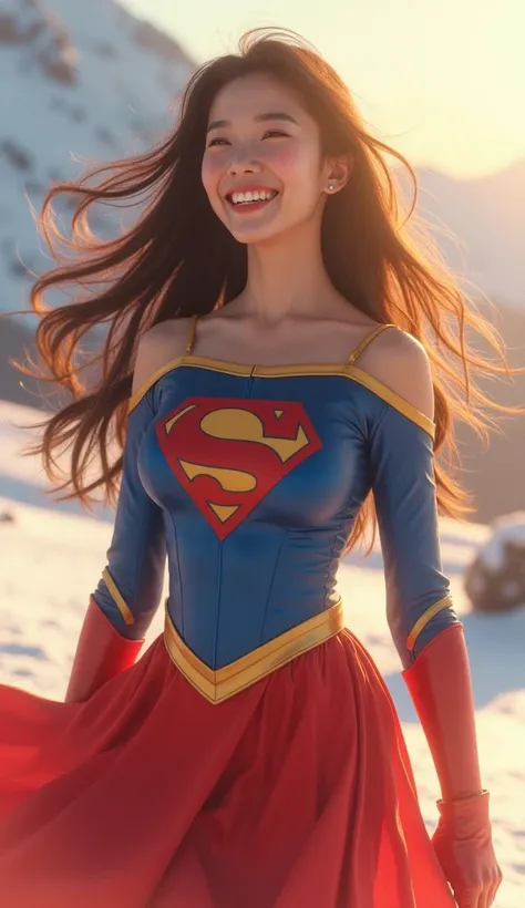 cute Japanese、 supergirl。  live action  、smile、  live action  、Brown Hair、masterpiece、beautiful少女たち、beautiful目、Narrow eyes 、Eyes are exploding       、 A Shining Place 、最    high quality、overtake    kampala 、Film script、Very beautiful、    Perfect Supergirl ...