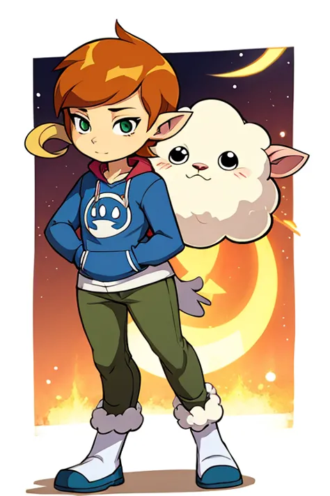 female furry mago sheep ben 10 style