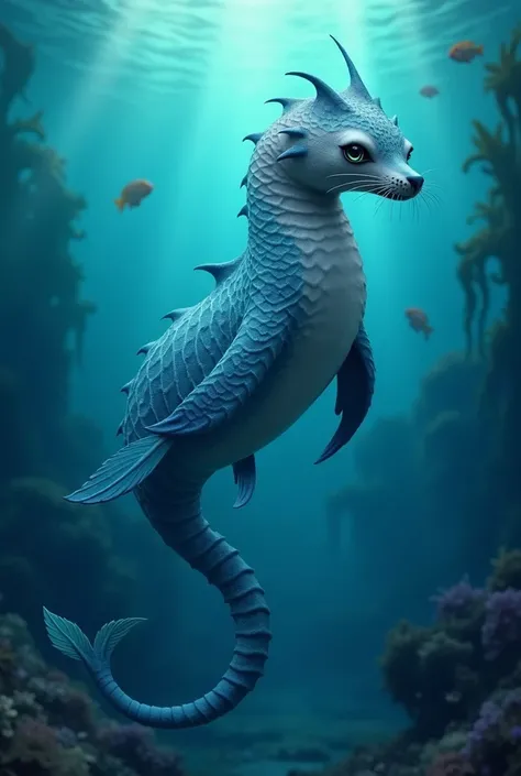 Combine a seal with a seahorse