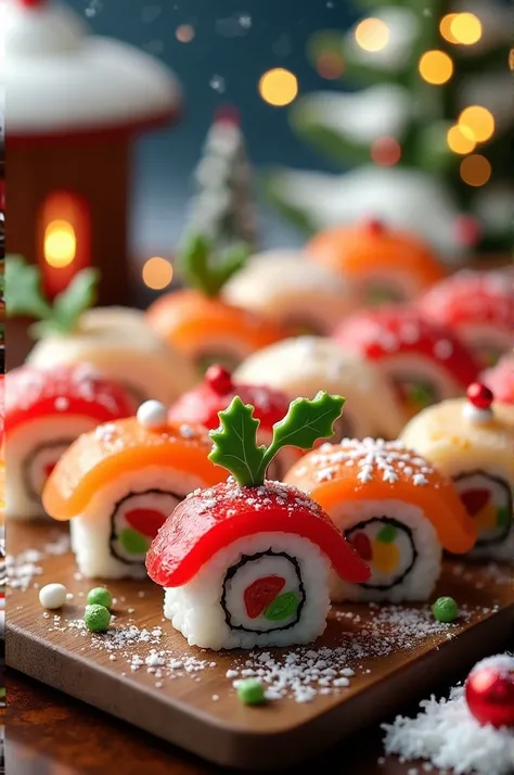 Christmas sushi
