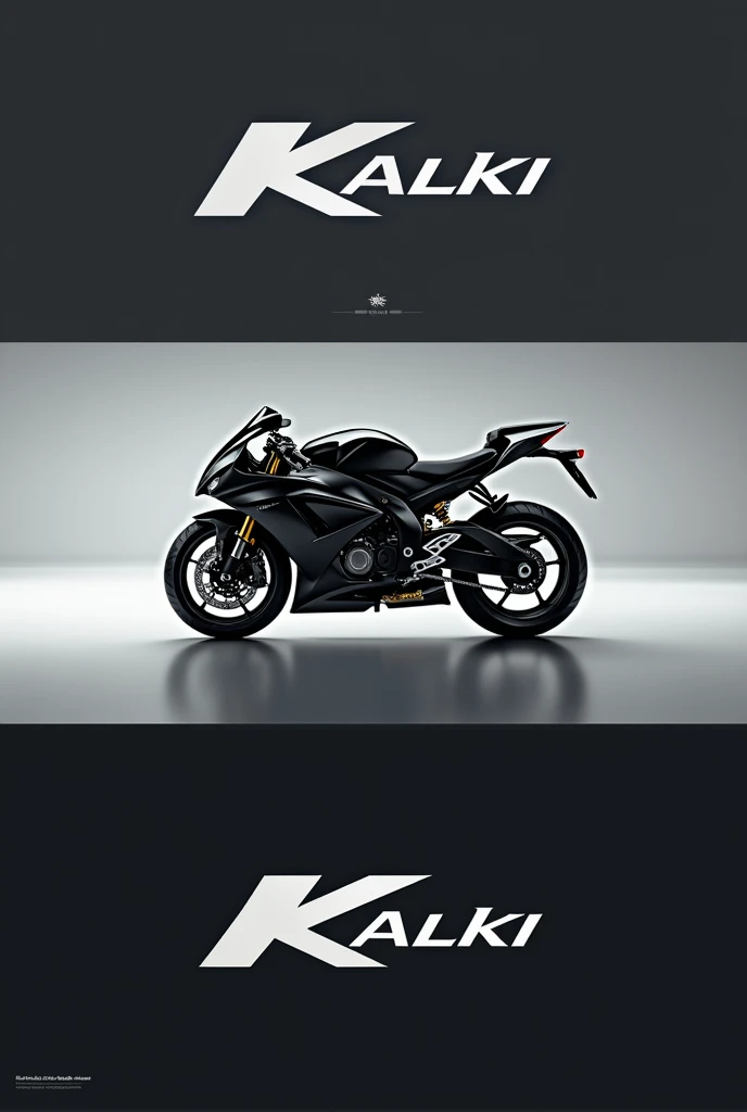 Kalki logo for bike with text 