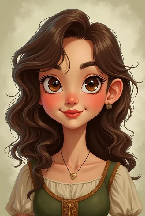 Do Mariam  ( from the Robin Hood story) Cartoon style a little less cartoonized much less even less