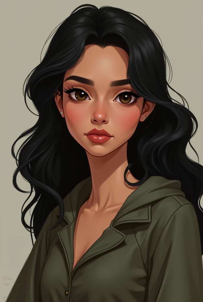 Do Mariam  ( from the Robin Hood story) Cartoon style a little less cartoonized much less even a little realistic