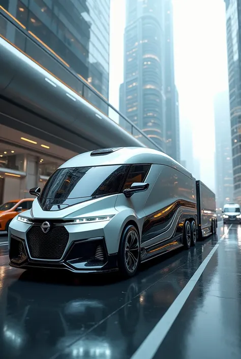 Realistic futuristic Dapper transports, using a truck 