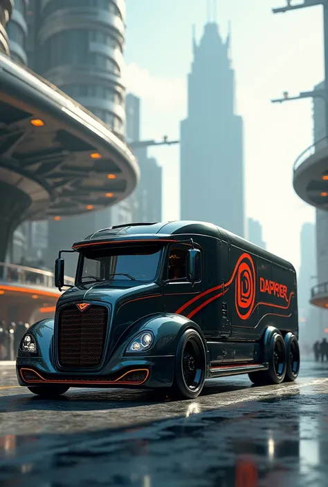 Realistic futuristic Dapper transports, Using a realistic truck with the Dapper sign