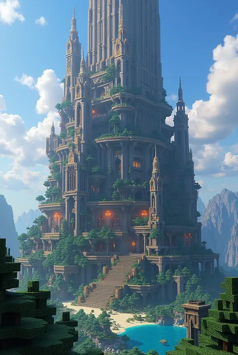 i want a picture of a minecraft mega base