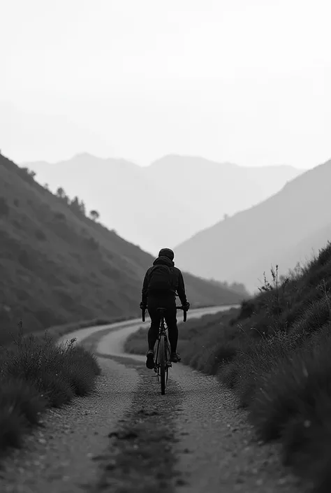 Bikepacking minimalist photography