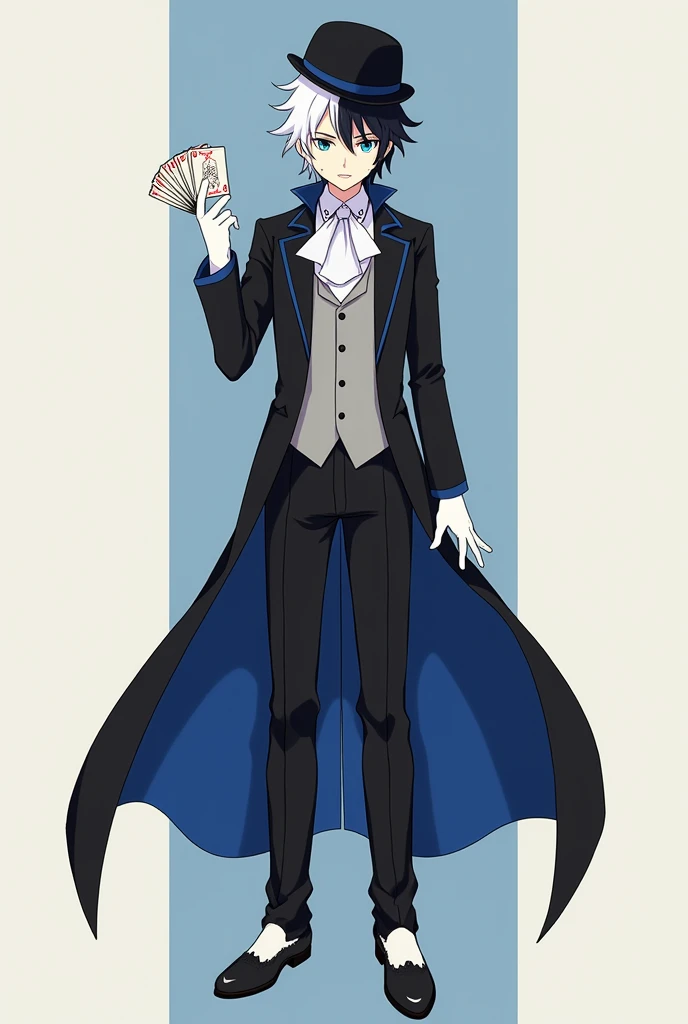 Jack is a character from the anime Rwby universe who is a tall, distinguished young man with a rather pretty face and a pale, yet warm complexion. He has short slightly curled two-toned colored hair with white on the right and black on the left and a pair ...