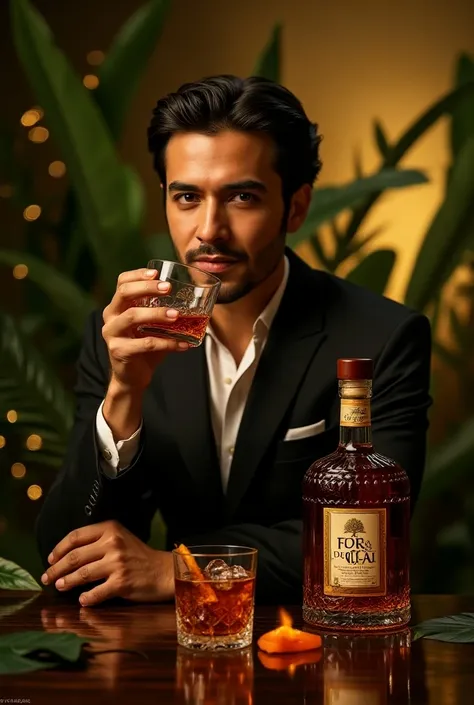 Advertising about rum flor de caña