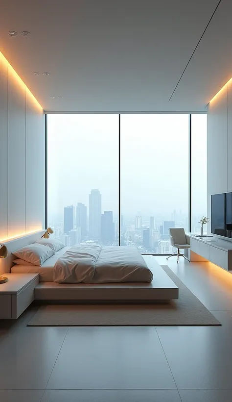 Futuristic Minimalist Bedroom