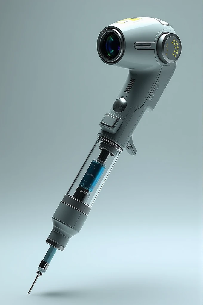 Merge a microscope with a syringe