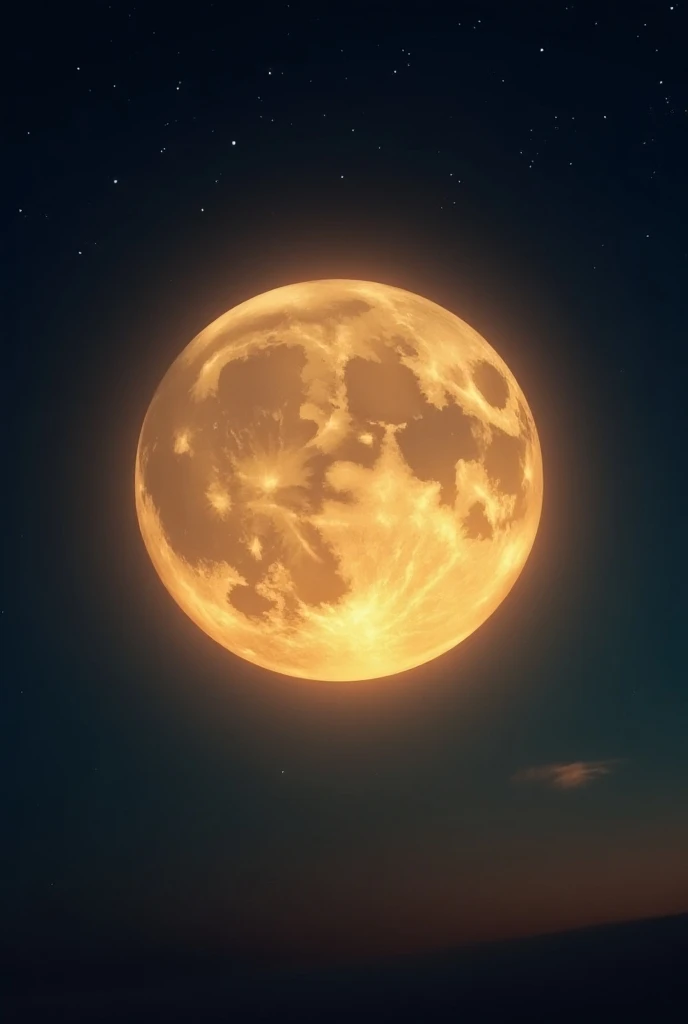 Create the image of an object that is the combination of a Moon and a lamp?