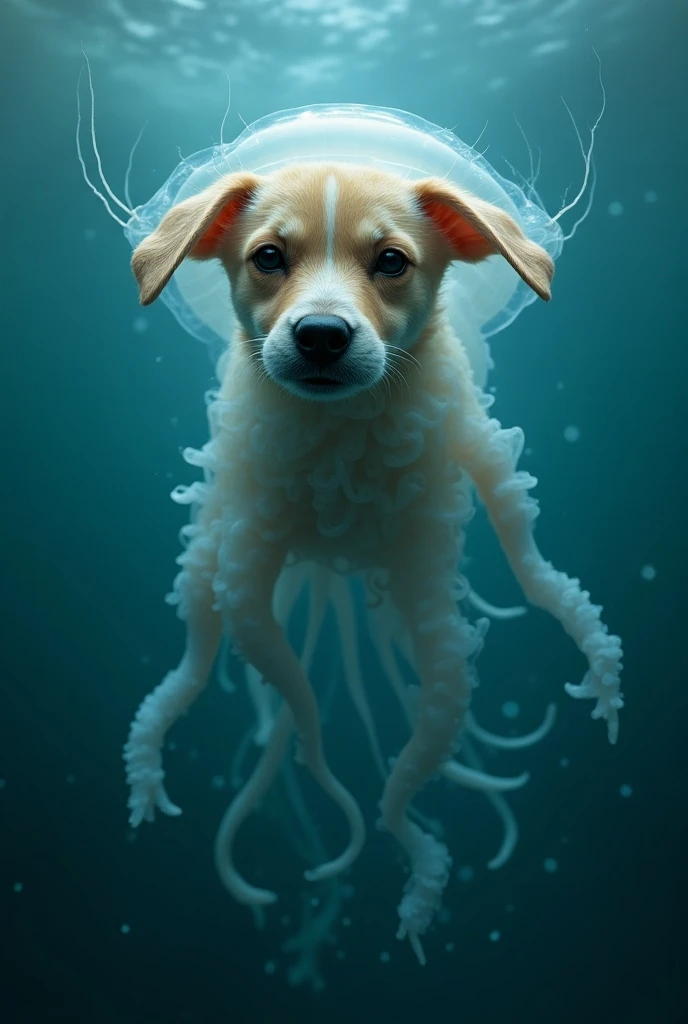 Animal that have dog head  and leg and tail are jellyfish