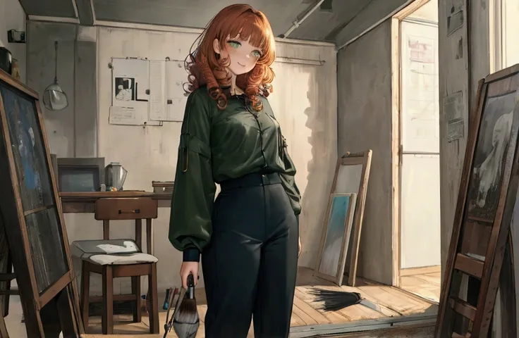 score_9, score_8, score_7 up, girl, cool anime, half realistic, beautiful, masterpiece, nice, innocent, pretty, artistic, ginger...