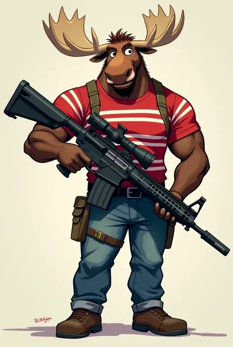 Montgomery "Monty" Moose

Appearance :  Monty is now an adult and muscular ,  with wide shoulders and powerful arms .  He maintains his confident and friendly air ,  but now has a more determined look .

clothing:  Continue with his classic red and white s...