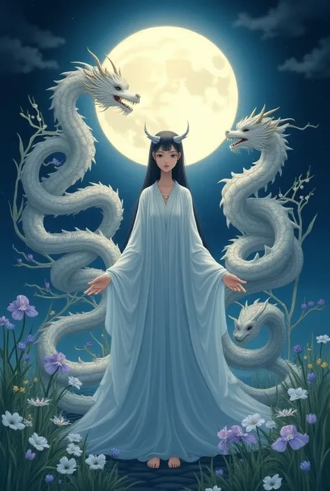 moon読命　 Dragon　Eight Dragon Kings　nature　 soft　 smooth　delicate　Iris　kind　truth　like　universe　yin and yang　Integration　可likeい　moon　ball　Earth　Light　（kcs358 tsukuyomi healing）