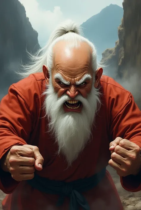 Master Roshi angrily 