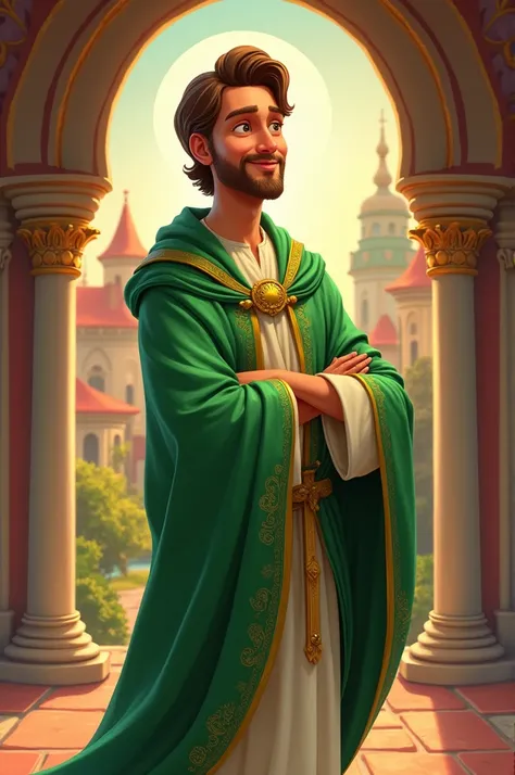 Saint Philip wears green Disney animation 