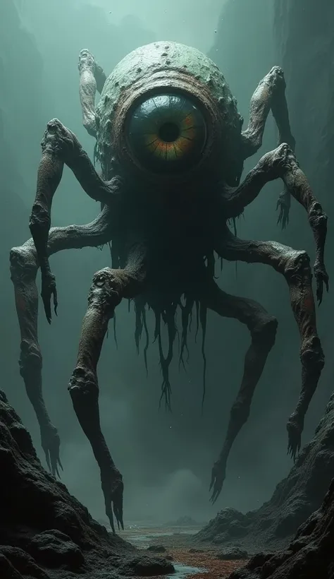 Horror eye have 6 arms long 