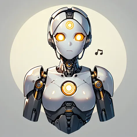 score_9, score_8_up, score_7_up, score_6_up, score_5_up, score_4_up, flat vector art, logo, om symbol, esoteric, cybernetic neck, robotic girl, android girl