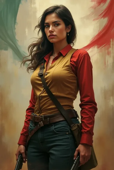 Via Carrillo Puerto image of the Mexican Revolution woman without a background image like Disney 