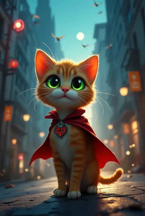 Once upon a time, in a bustling city, a little cat named Whiskers spent her days chasing birds and basking in the sun. But Whiskers was no ordinary cat—she had a secret. Every night, when the moon rose high in the sky, Whiskers transformed into Spidercat, ...