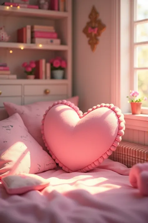  Image with the name "Vivih "  room and pink heart 
