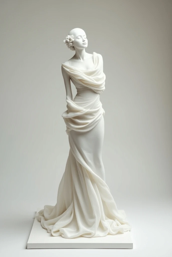 sculpture that is made of a fabric of cloth