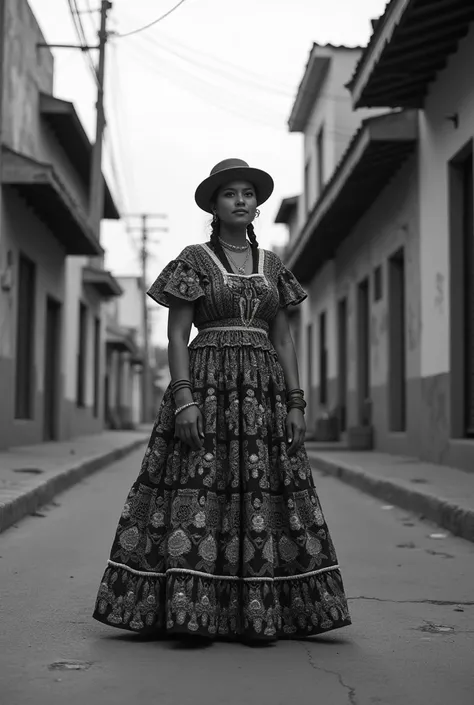 CREATE AN IMAGE ABOUT THE VALUE OF RECIPROCITY WITH CHOLITAS IN A BLACK AND WHITE COMMUNITY FOR PRINTING
