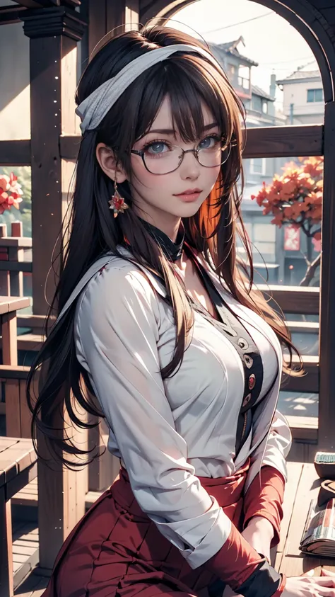 Anime girl with glasses and long hair, Anime visual of a cute girl, Anime style. 8k, pin on Anime, Anime vibes, Anime style 4 k, Anime moe artstyle, Anime aesthetic, Anime girl desktop background, Anime visuals, Anime girl with real hair, ethereal Anime, A...