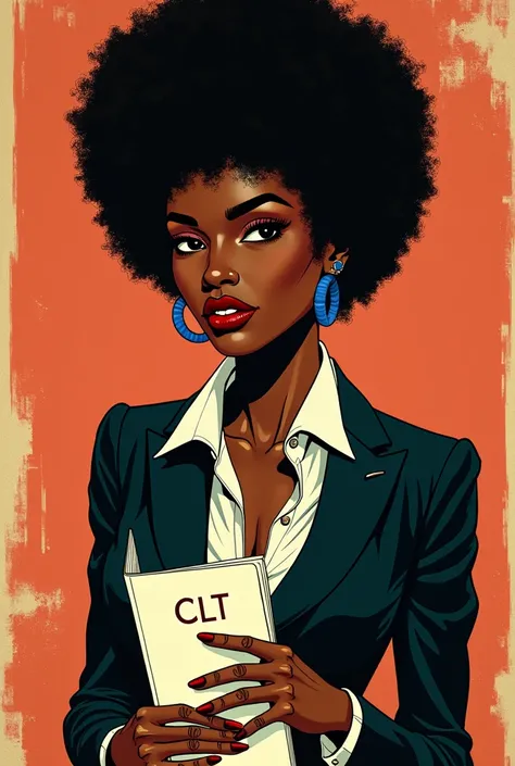  comic book cover visual style {x} a close-up of a black woman in a suit with different poses,  Comic book  styled,  Comic book  book page,  Comic book  strip style,  Comic book  artwork,  Comic book , no estilo de Tyler Mitchell,  Comic book  book panel, ...