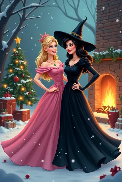 Glinda and Elphaba enjoying Christmas 