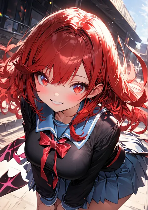 (highest quality:1.2, Very detailed, up to date, Vibrant, Ultra-high resolution, High Contrast, masterpiece:1.2, highest quality, Best aesthetics), bery round face, very cute face, (((1 girl))),pyra (xenoblade chronicles 2), red eyes, masterpiece, maximum ...