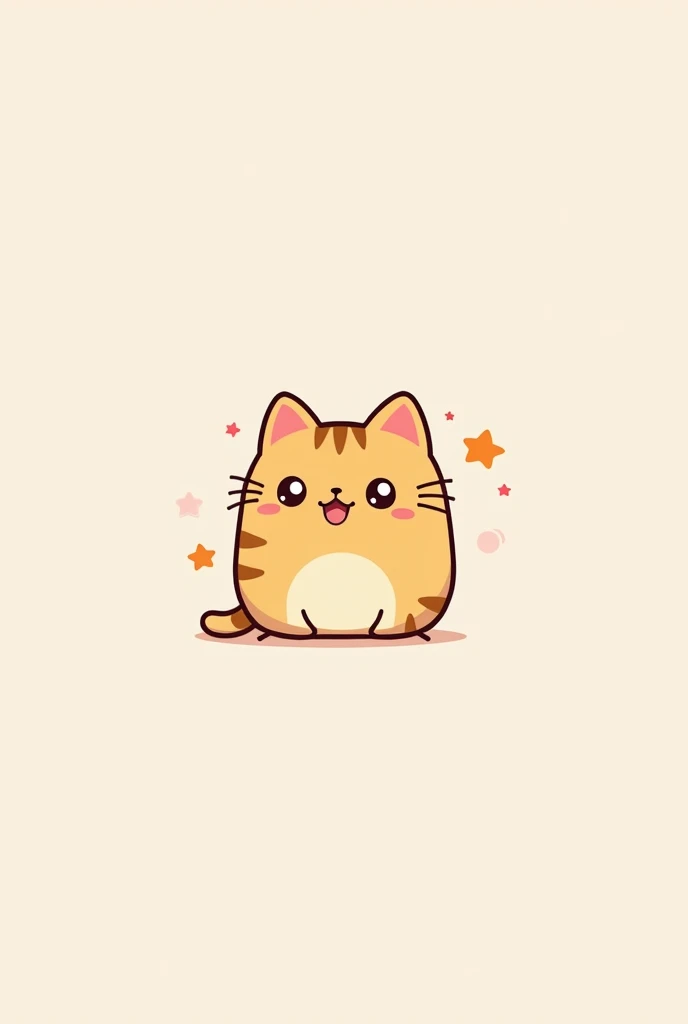 cat chibi logo 2D