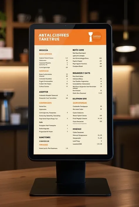  Give me user interface designs for a cafeteria that has an interactive menu that is in Spanish and that is extensive, with options to combine coffee and also the options for all the types of coffee that the cafeteria has  