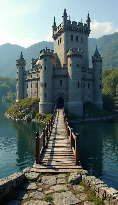 Image of a castle with a drawbridge.