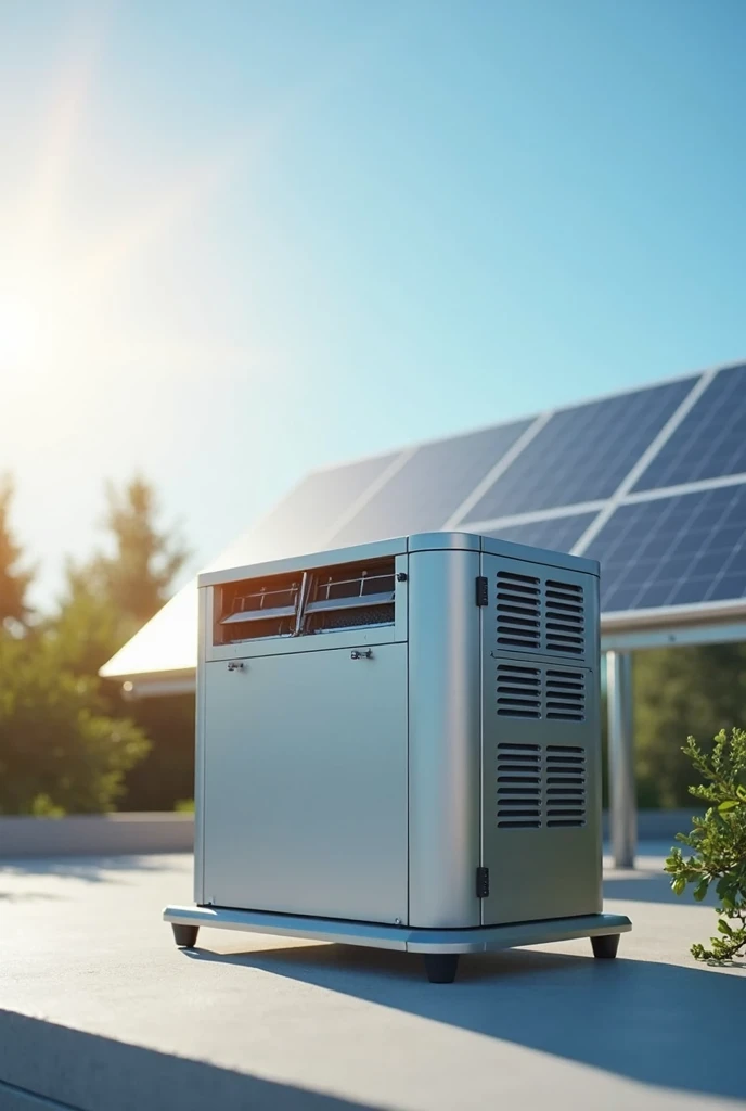 air conditioner powered by solar panels