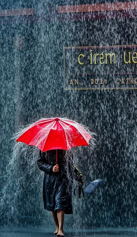 Walking in the rain