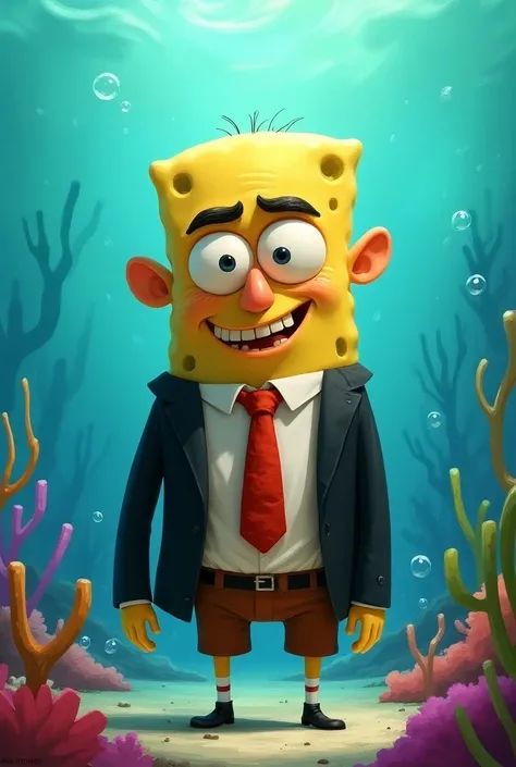 Fusion of Gru and Spongebob