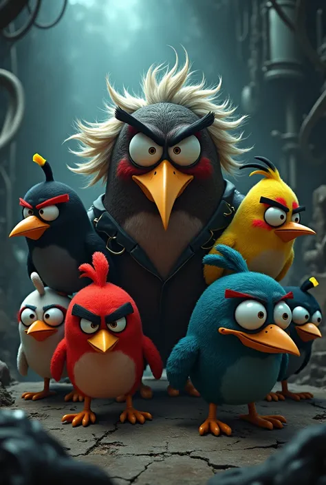 Fusion of Angry Birds and Dr Nefario